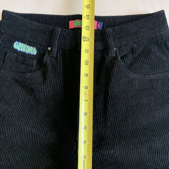 Empyre Tori 90s‎ Black Corduroy Skate Pants Y2K Women’s Size 3 - Picture 6 of 8